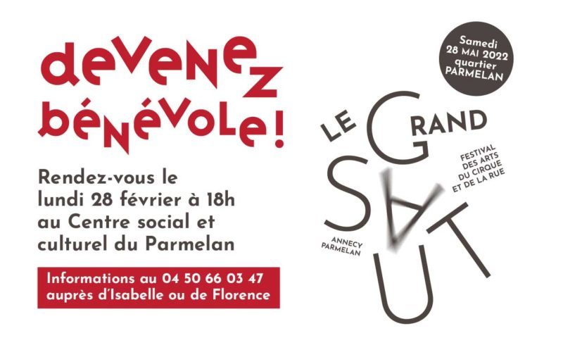 DEVENEZ BÉNÉVOLE POUR LE FESTIVAL LE GRAND SAUT