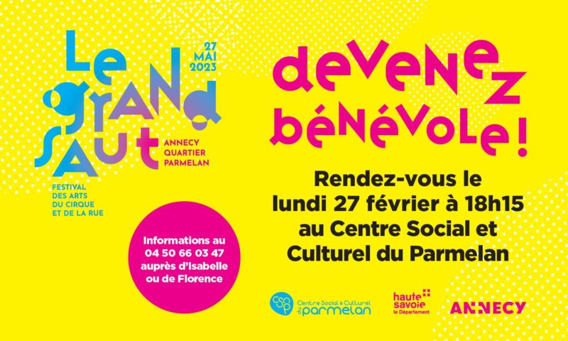 Devenez bénévole pour le festival le Grand Saut